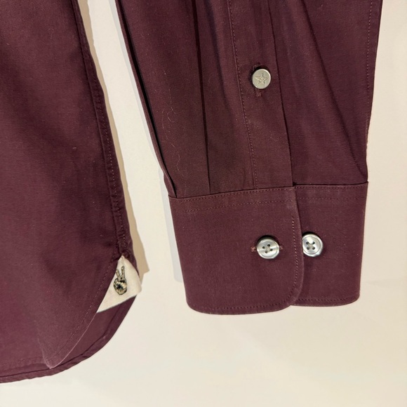 EUC John Varvatos USA burgundy shirt - Picture 4 of 7